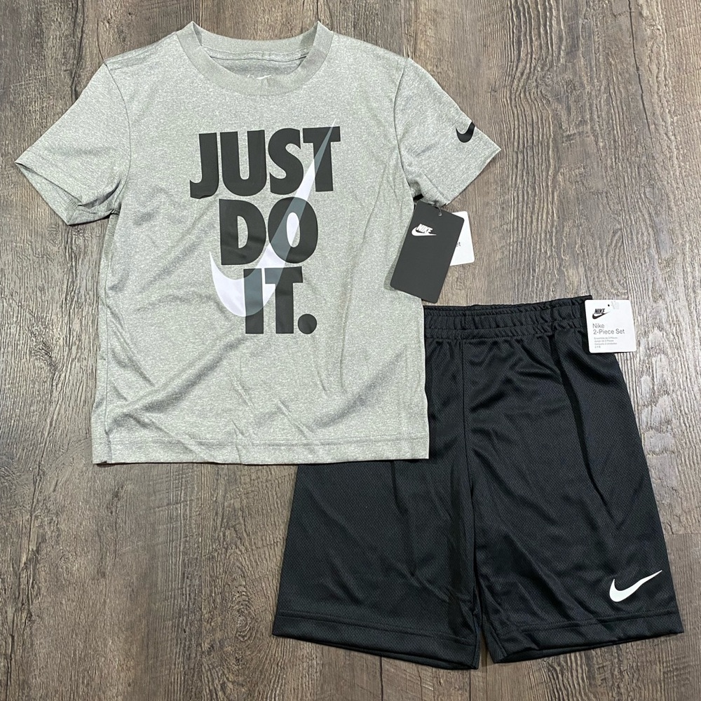 NIKE Boys Dri-Fit Just Do It T-Shirt Shorts Set